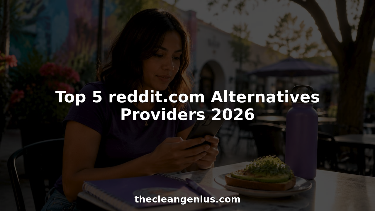 User browsing social media alternatives on phone in café