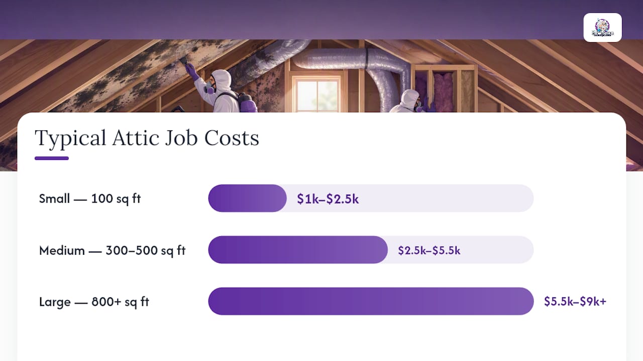 Comparison of attic mold remediation pricing models