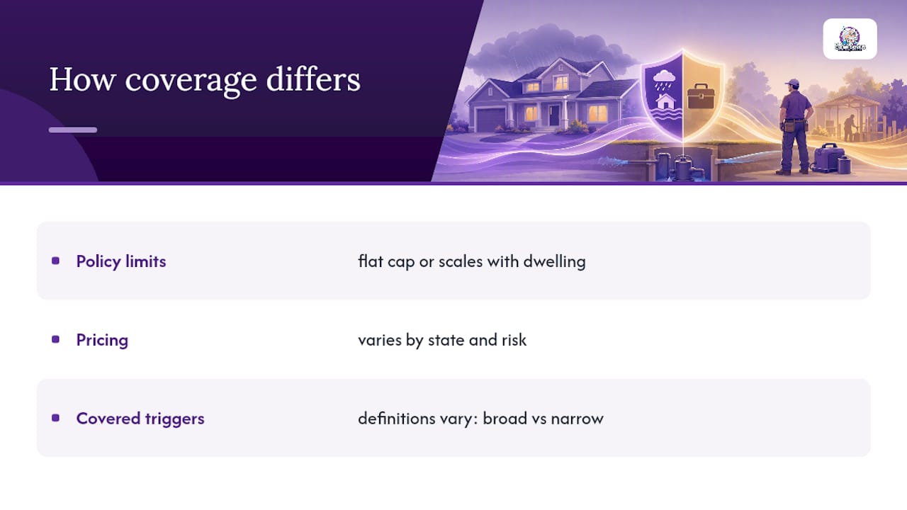 How Coverage Differs From One Insurance Provider to the Next — overview diagram
