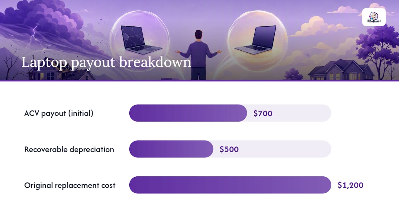ACV and RCV payout comparison