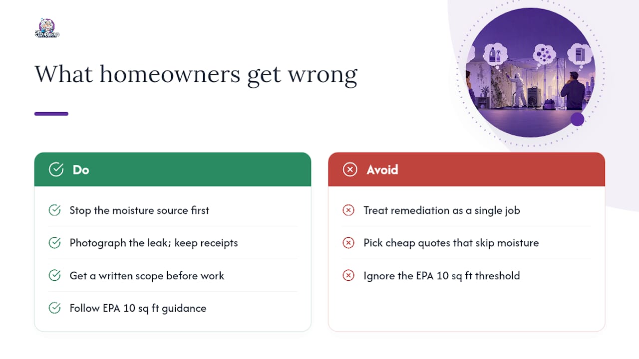 What Chicago Homeowners Get Wrong About Mold Costs — overview diagram