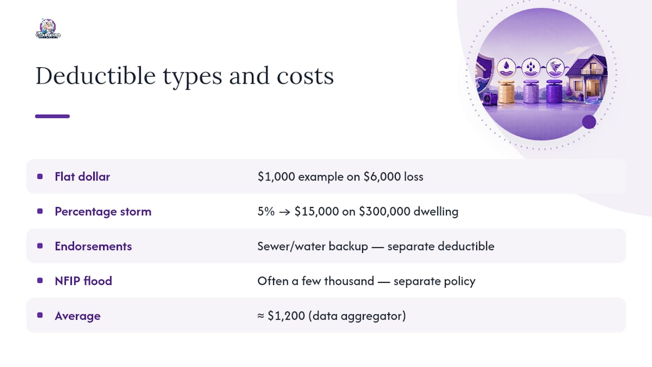 Deductible Types and What They Actually Cost You — overview diagram
