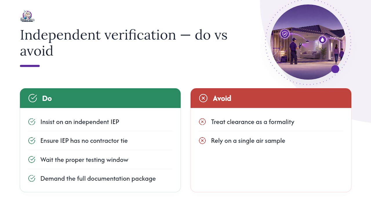 Why Independent Verification Is the Part Homeowners Skip at Their Own Risk — overview diagram