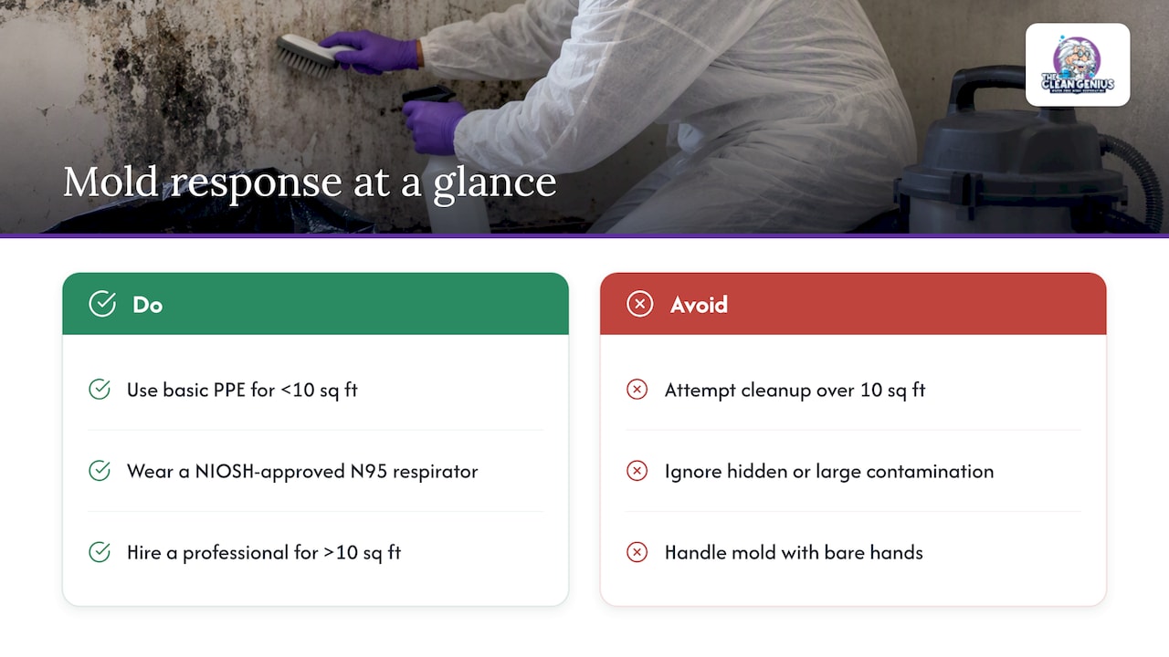 EPA ten square foot mold cleanup threshold