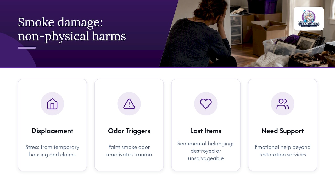 The Toll Smoke Damage Takes Beyond Physical Health — overview diagram